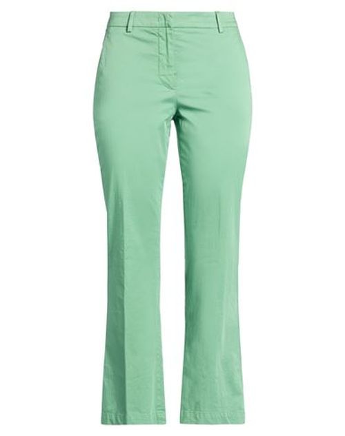 Woman Pants Green Size 4 Cotton, Elastane