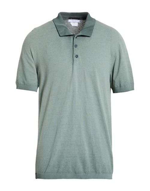 Man Polo shirt Deep teal Size 42 Cotton