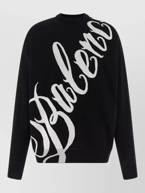 Balenciaga - sweater featuring large b graphic detai
