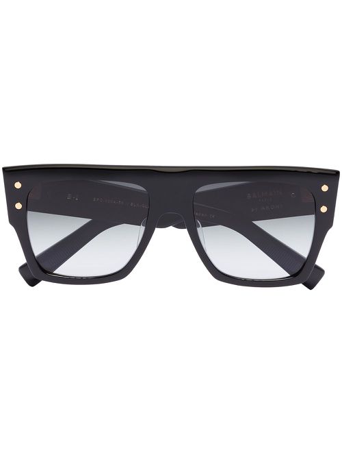 Oversized square-frame sunglasses - Black