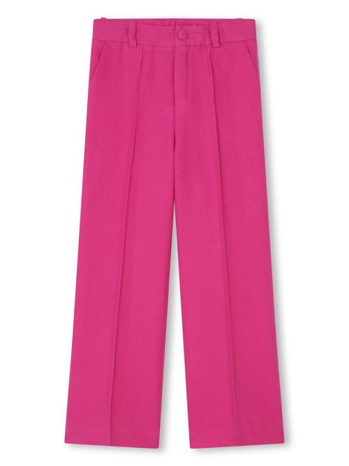 Ceremony linen-blend trousers - Pink