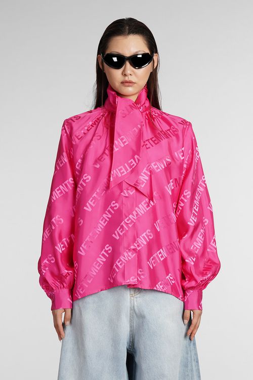 Blouse In Rose-pink Viscose