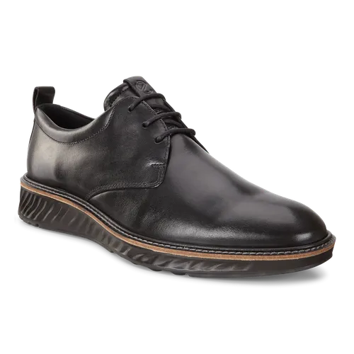 ST.1 Hybrid - Men's Leather Derby Shoe - Black