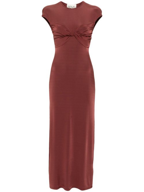 Mali twisted maxi dress - Red