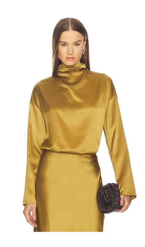 SRG Atlas Silk Top in Chartreuse. L also in XS
