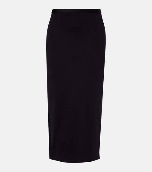 Piuma jersey pencil skirt