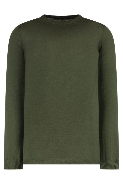Biker Level Round Neck Knit Sweater