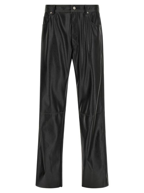 Black Relaxed Flat Front Pants