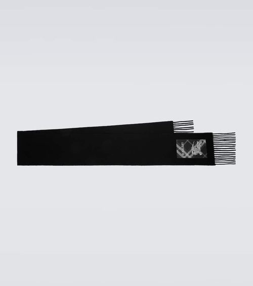 Burberry Logo patch-appliqué cashmere scarf
