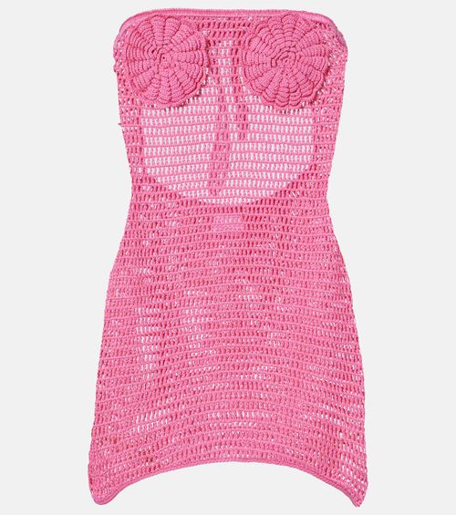 Camellia crochet cotton minidress