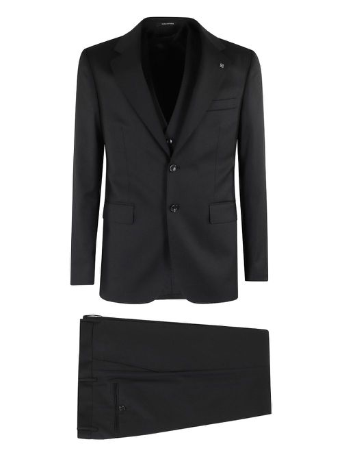 Wool three-piece suit - Black