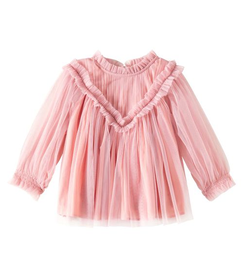 C'era Una Volta Sandra ruffled tulle shirt