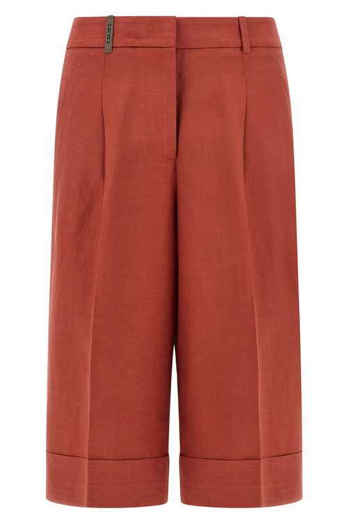 Linen Viscose Bermuda Shorts
