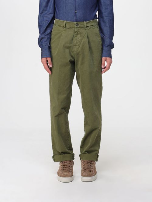 Pants Men color Green
