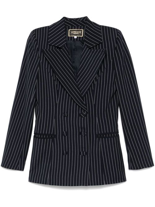 Pinstriped blazer - Blue