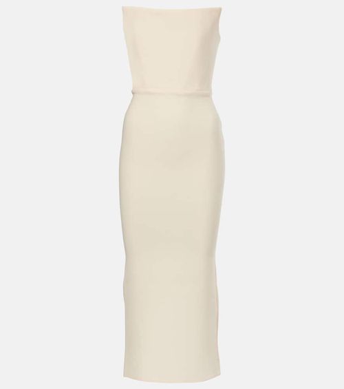 Crêpe midi dress