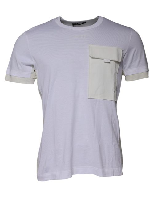 Cotton Crew Neck T-Shirt — White