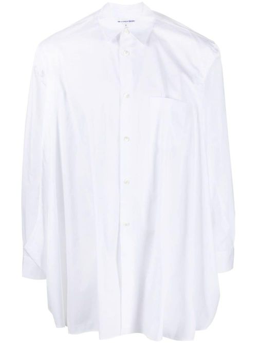 White Side Slit Shirt