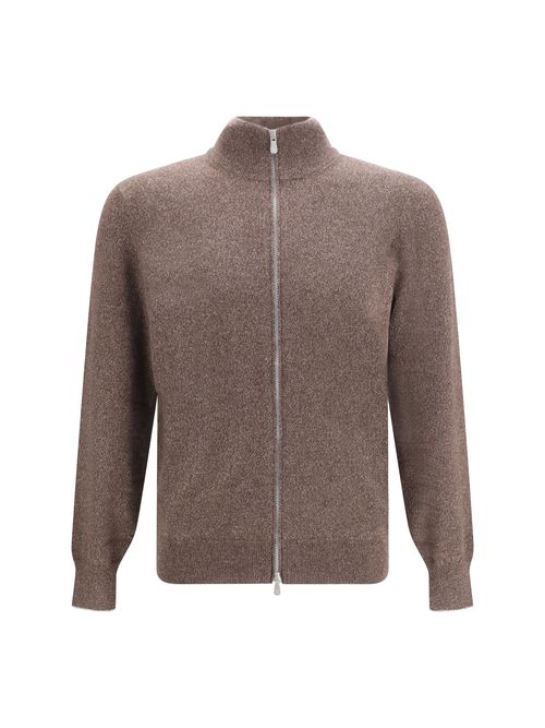 Cashmere Cardigan — Brown