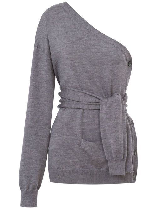 One-shoulder sweater - Grey
