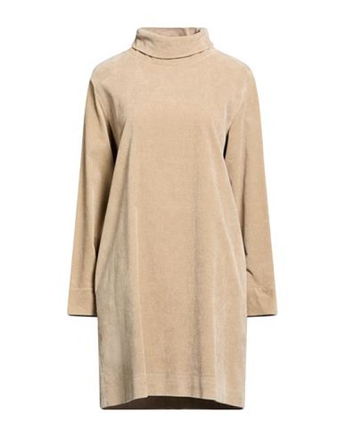 Woman Mini dress Beige Size 6 Cotton, Modal, Elastane