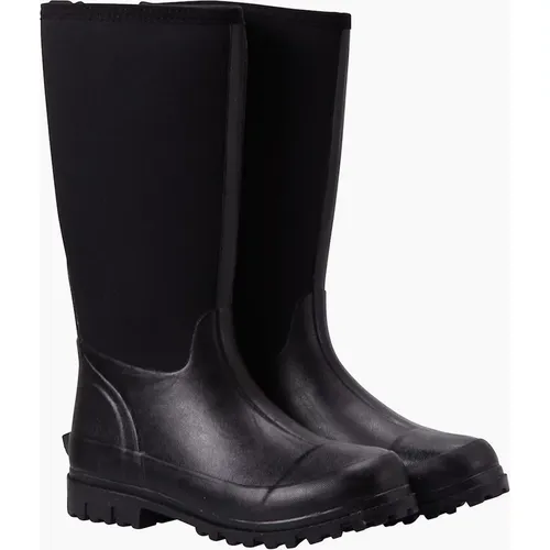 Women's Mountain Warehouse Womens/Ladies Mucker Neoprene Calf Boots - Black