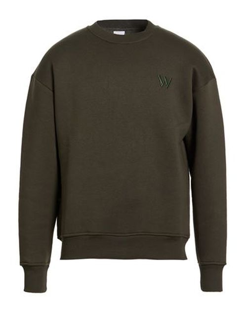 Man Sweatshirt Military green Size S Cotton, Polyester