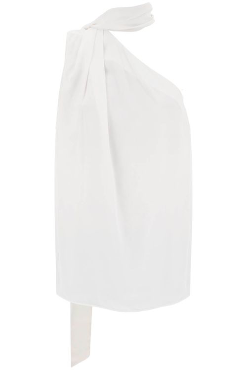 One-shoulder Scarf Top