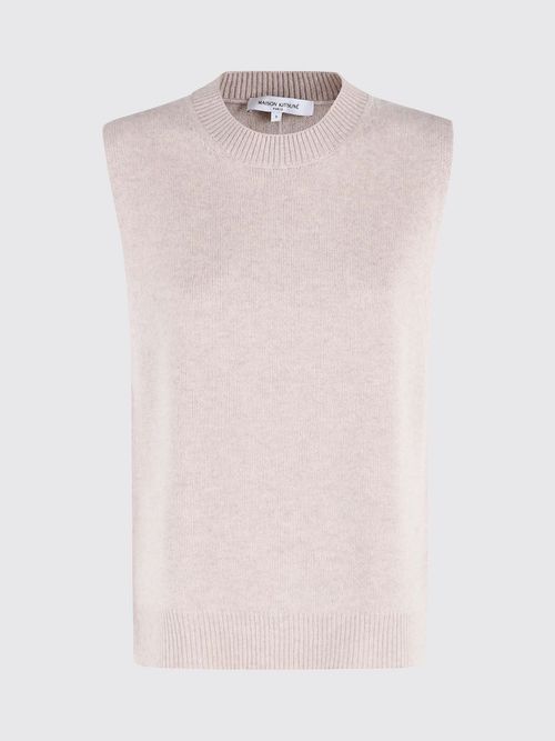 Waistcoat MAISON KITSUNÉ Woman color Beige