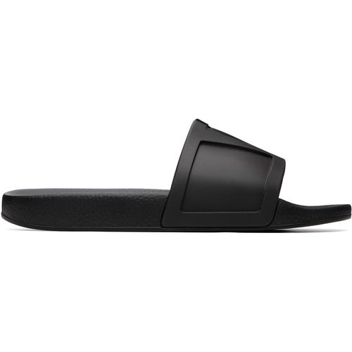 Black Coolside Rubber Slide Sandals