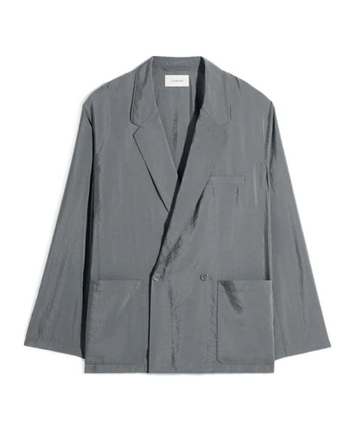 SOFT DOUBLE BREASTED JACKET IN DRY SILK