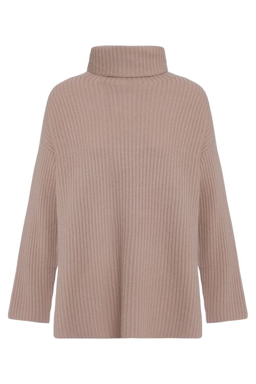 Lisbon Ribbed Cashmere Turtleneck Sweater