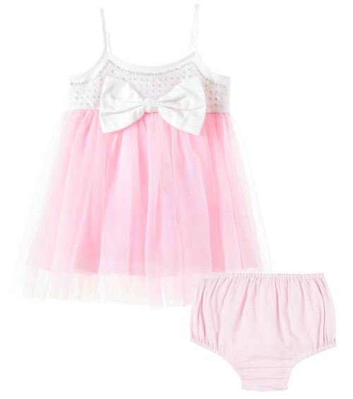 Baby Jolie embellished tulle dress