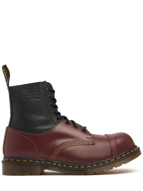 Dr Martens X Mm6 8 Eye Steel 1460 Boots