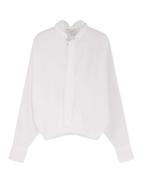 Cotton Shirt With Bow