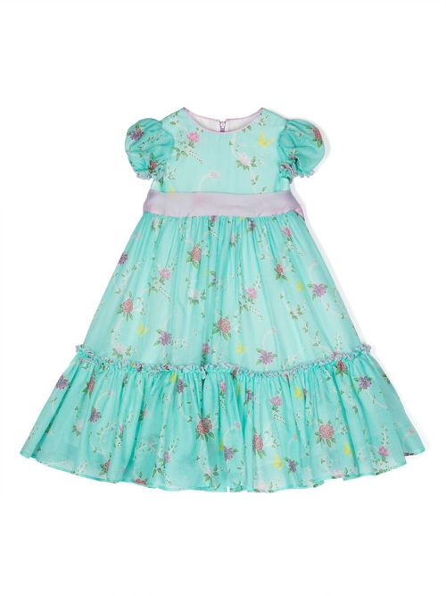 Serena floral-print dress - Blue