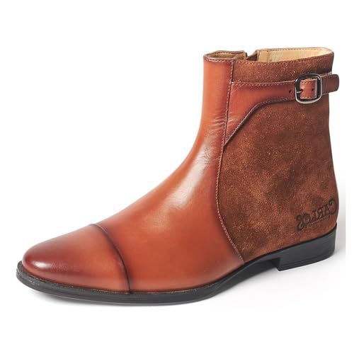 NWOB Carlos by Carlos Santana Men\'s Size 11.5 Brown Leather Chelsea Boots NWOB Carlos by Carlos Santana Men main image 2