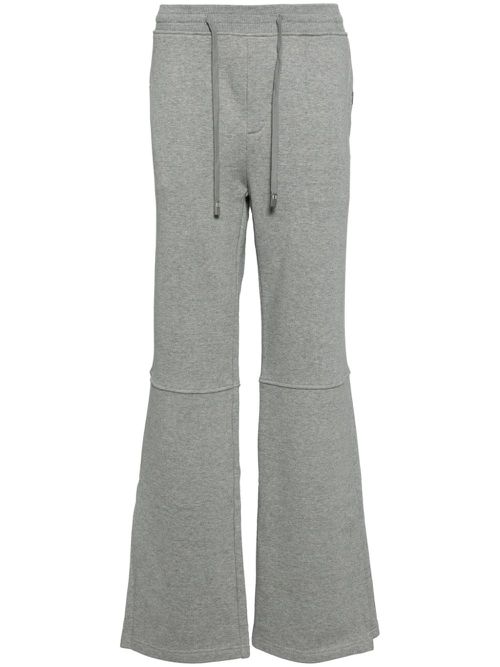 Panelled-design cotton trousers - GRANITE GRAY