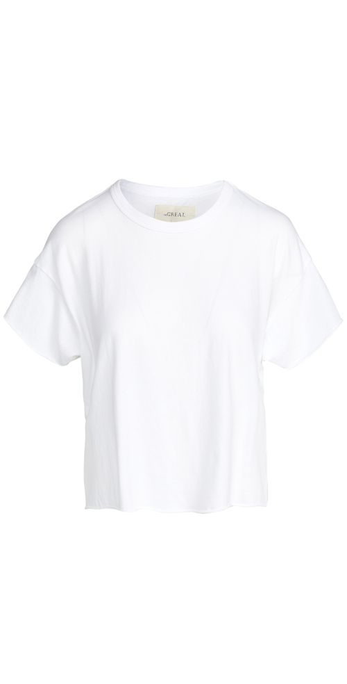 The Crop Tee True White