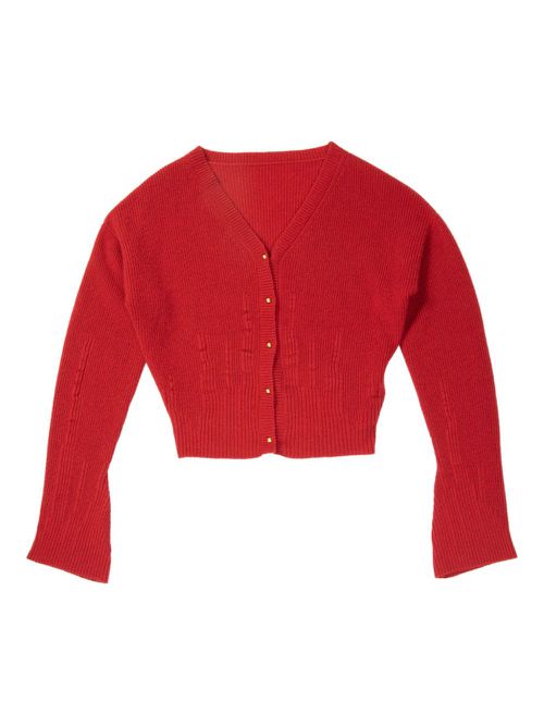 YANGKEHAN cashmere cardigan - Red