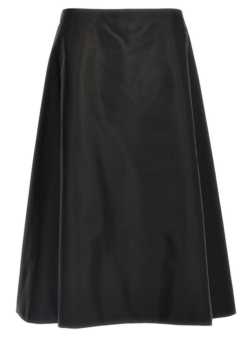 Polyamide Midi Skirt — Black