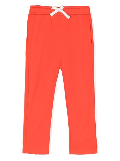 Jersey organic-cotton tracksuit bottoms - Orange