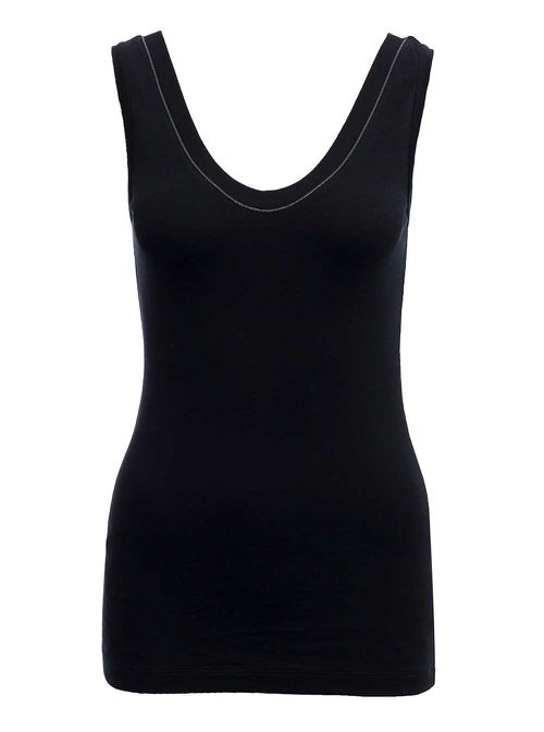 Scoop neck sleeveless top