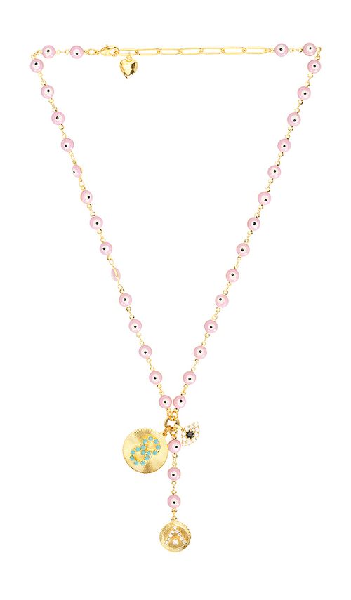 Elizabeth Cole Galia Necklace in Pink