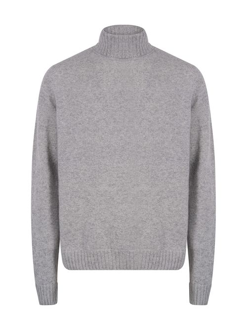 Grey Classic Logo High Neck Sweater