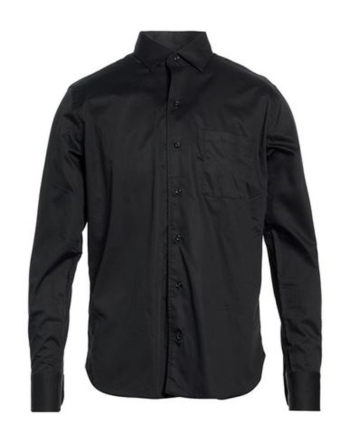 Man Shirt Black Size 16 Cotton