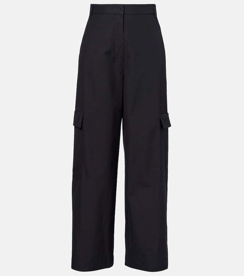 Gloria high-rise cotton cargo pants