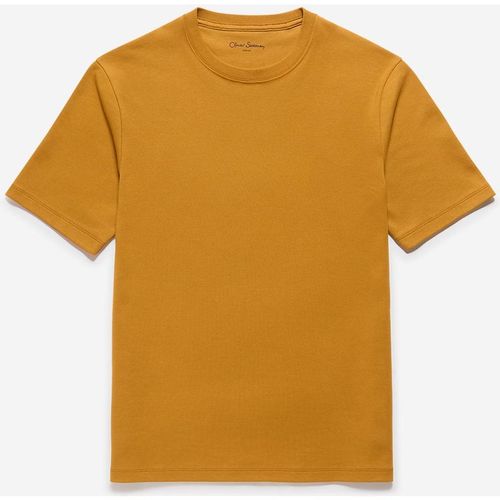Oliver Sweeney Mens Classic Fit 240gsm Cotton Jersey Tee - Yellow - Sma