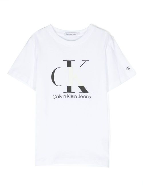 Logo-print cotton T-shirt - White