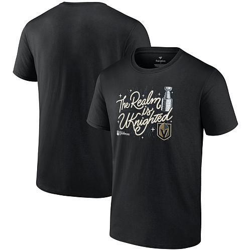 Men's Fanatics  Black Vegas Golden Knights 2023 Stanley Cup Champions Celebration T-Shirt - 3XL